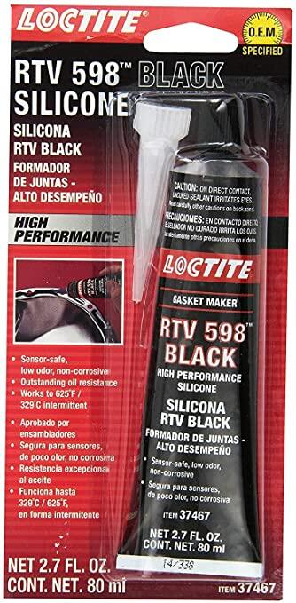 กาวดำ LOCTITE 598 RTV Black Silicone, High Performance - 80 ml