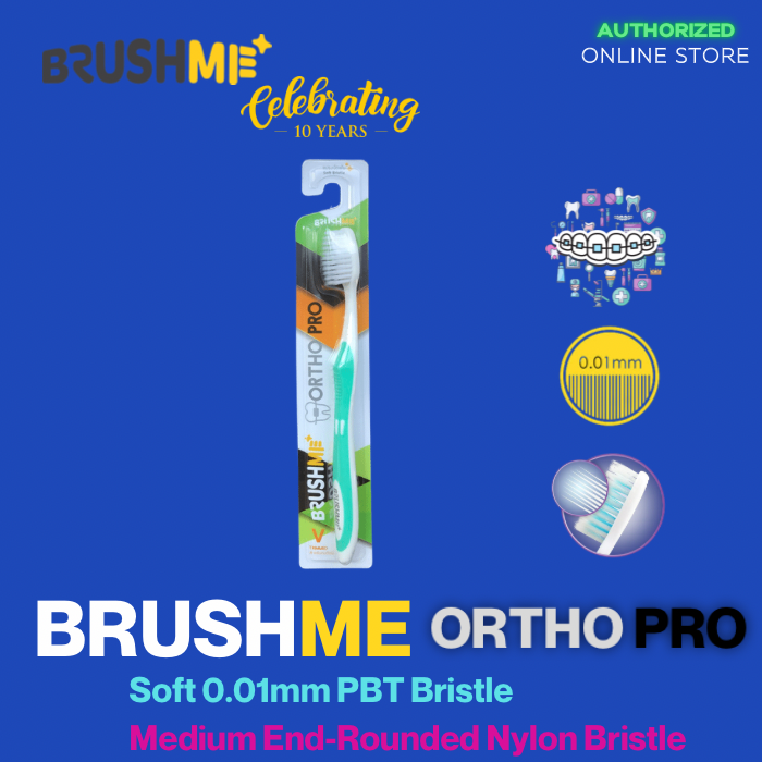 แปรงสีฟันบลัชมี รุ่น Ortho Pro(แปรงสีฟัน,แปรงจัดฟัน,Brushme,Toothbrush)