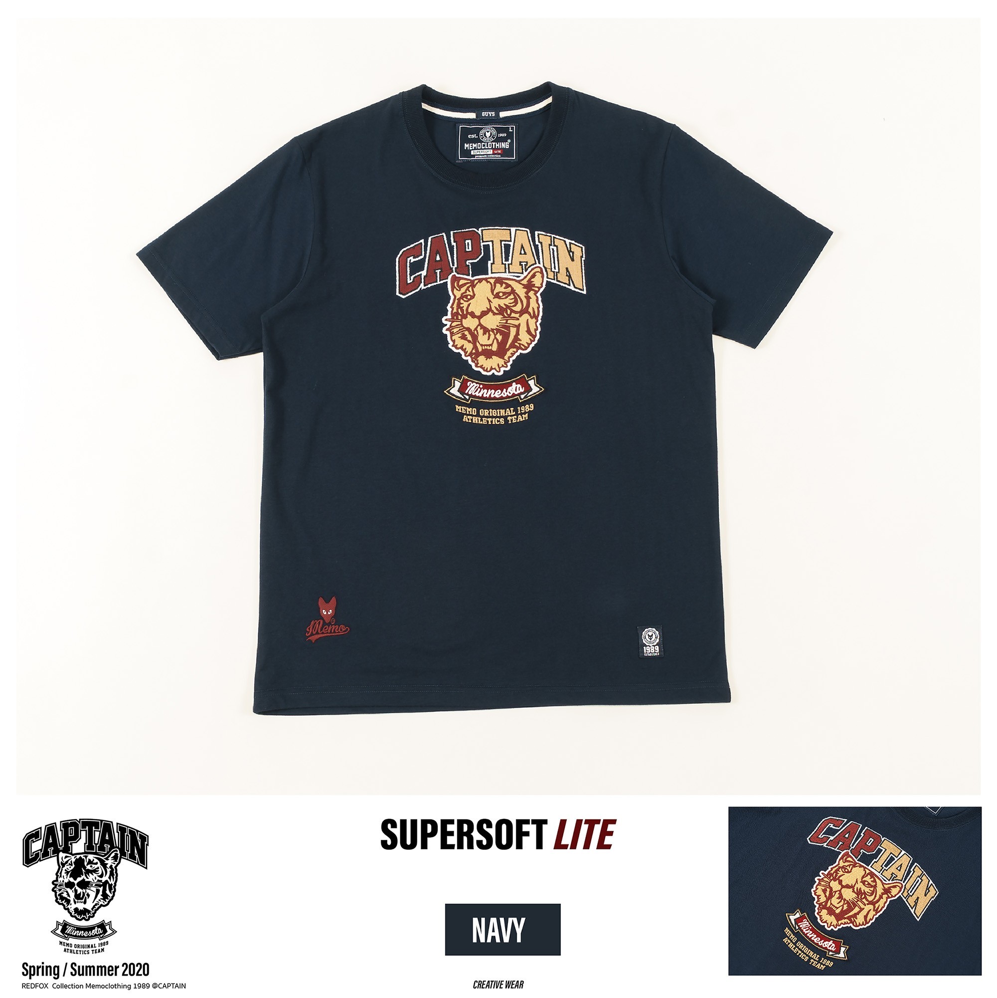 เสื้อยืด Memo ผ้า Supersoft Lite รุ่น Captain? ทรงตรง