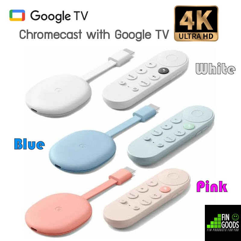Google Chromecast with Google TV 4K (GEN 4) ✅พร้อมส่ง ✅รุ่นใหม่สุด / ร้าน FinGoods ราคา 1,950 บาท*ส่งฟรี