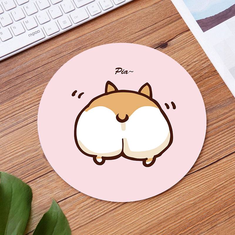 แผ่นรองเมาส์ mouse pad แบบกลม ขนาด 200*3mm