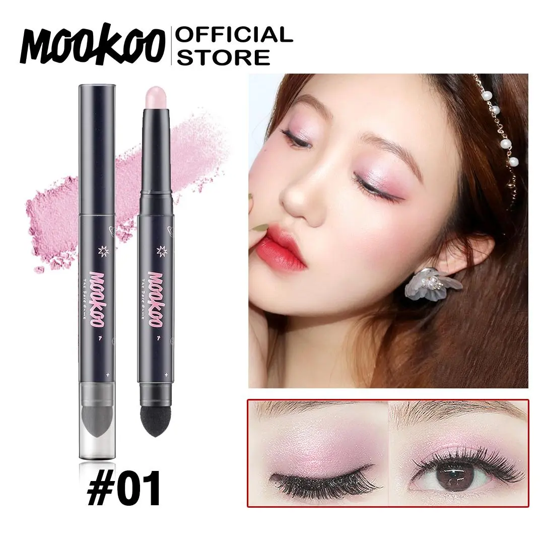 [🚛พร้อมส่ง] อายแชโดว์ มูคู รุ่นอายแชโดว์สายบาร์ เกลี่ยง่าย สีสวย MOOKOO BRILIANT EYESHADOW PEN เนื้อชิมเมอร์ เครื่องสำอาง