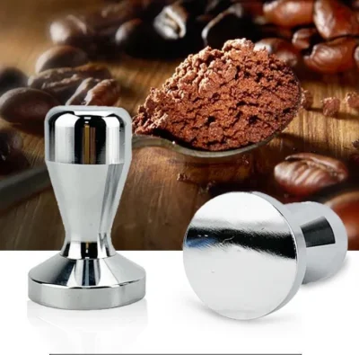 กาแฟ1PC 51MM Aluminium Alloy Coffee Tamper Base Coffee Bean Pressure Powder Hammer Coffee Pressure Bar High Quality