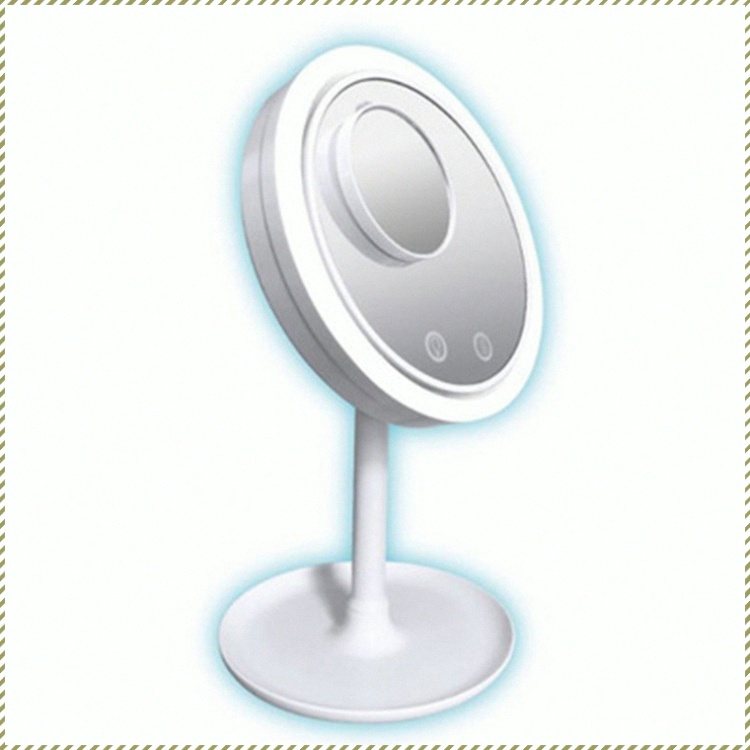 Beauty mirror with fan, small round mirror, multi-function, details, warm light, fill light ราคา 1,351 บาท*ส่งฟรี