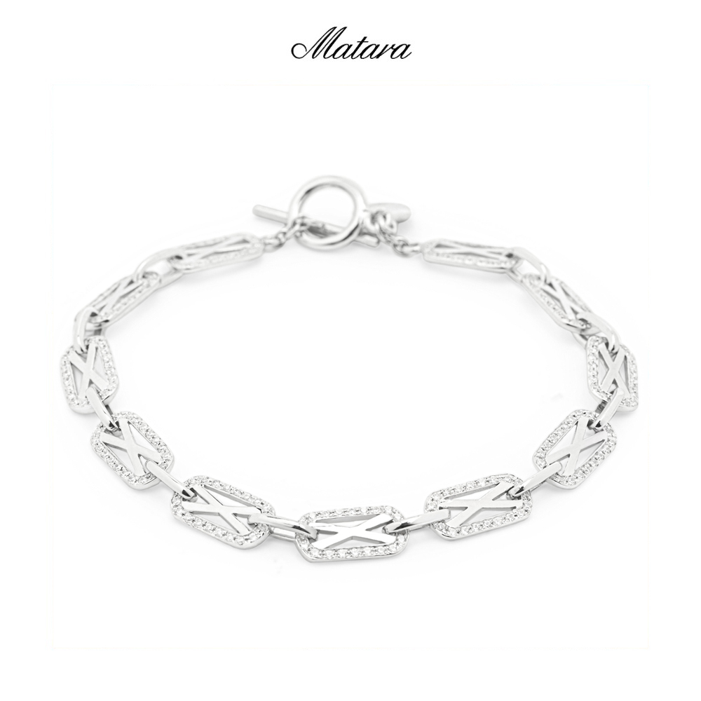 (Pre-Order) Matara Signature Bonding Chainsmoker Bracelet with Cz S Bracelet S ราคา 12,500 บาท*ส่งฟรี