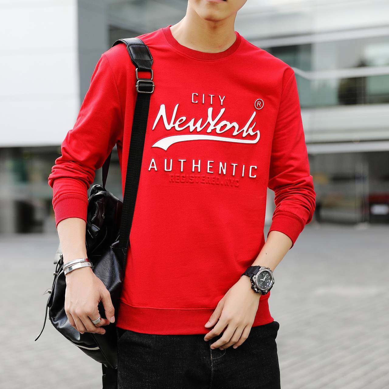 เสื้อคอกลมแขนยาว City NewYork ผ้าดีงานสวย ราคาถูก สินค้าจริงตรงปก