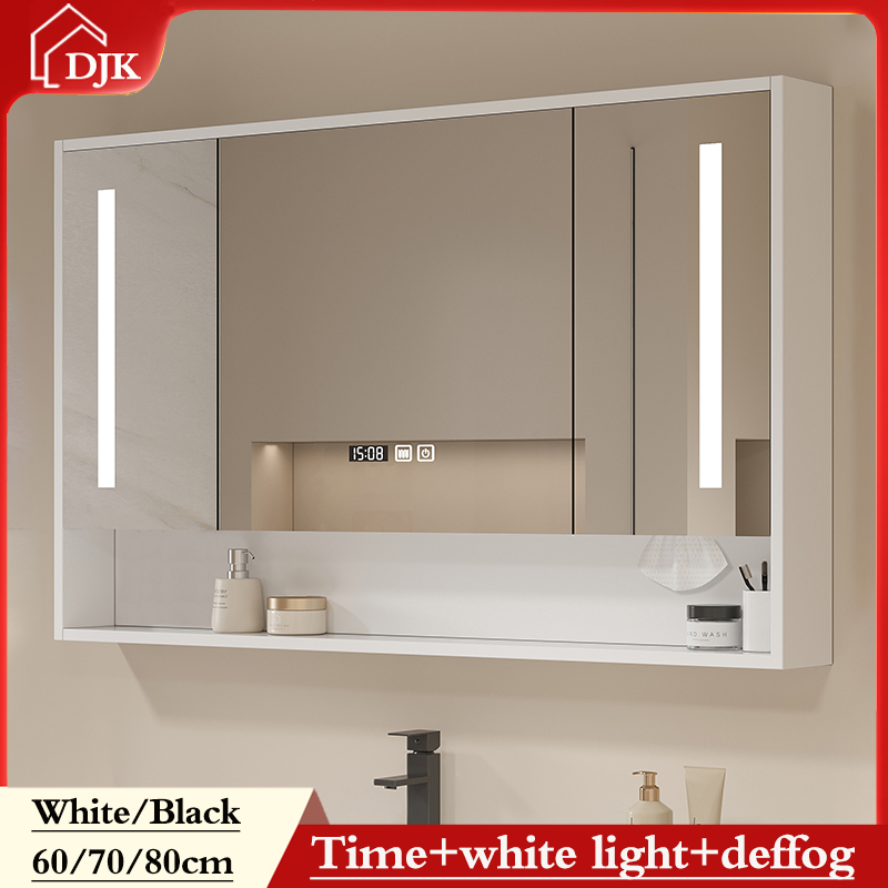 Intelligent Bathroom Mirror Cabinet with Light Wall-mounted Living Room Mirror Bathroom Vanity Mirror Waterproof Storage Cabinet ราคา 3,597 บาท*ส่งฟรี