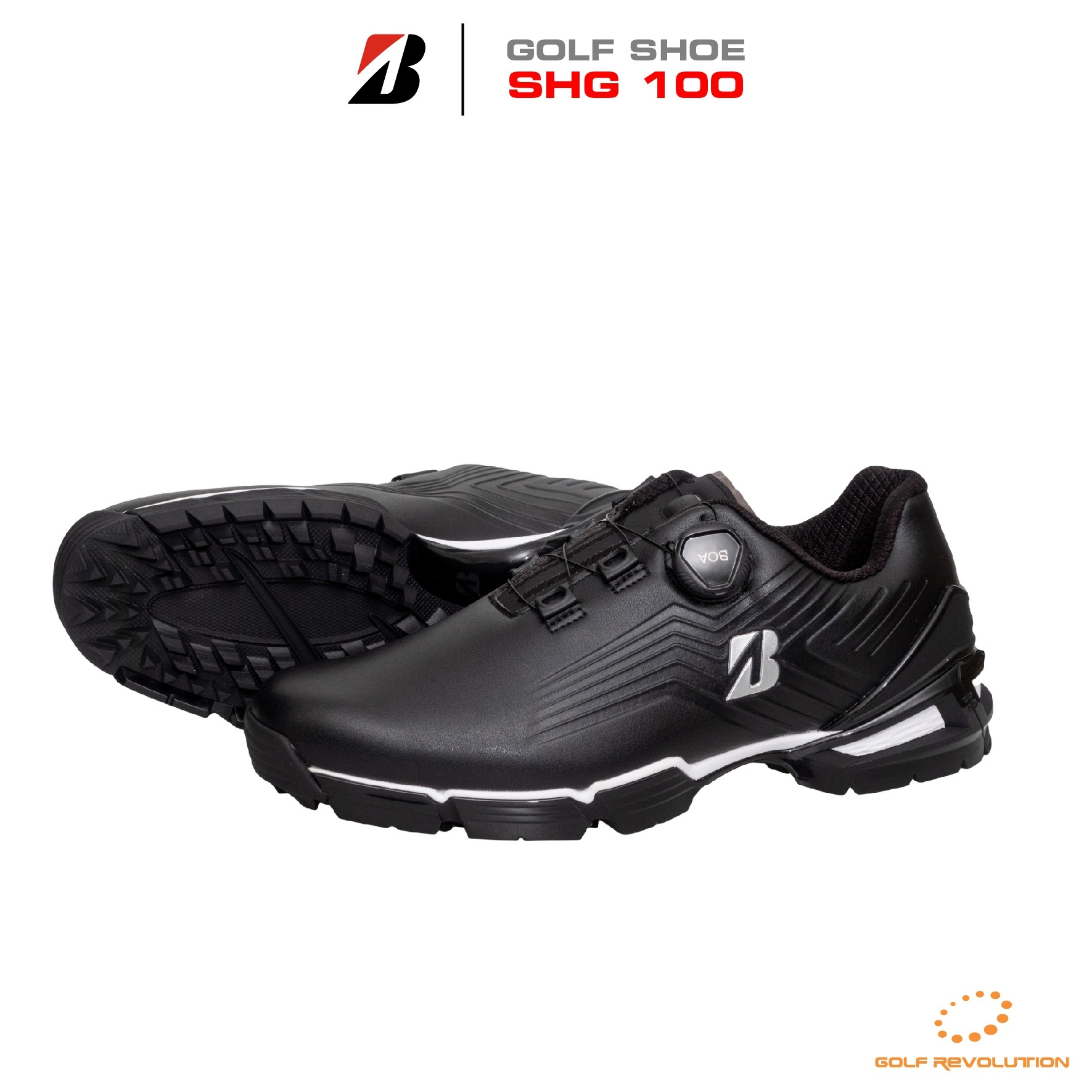 Bridgestone Golf รองเท้ากอล์ฟผู้ชาย Golf Shoes รุ่น ZSP-BITER TOUR SHG100 สีดำ (Black)