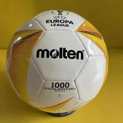 [ของแท้ 100%] ลูกฟุตบอล ลูกบอล Molten F5U1000-G0 เบอร์5 ลูกฟุตบอลหนัง TPU หนังเย็บ EUROPA League
