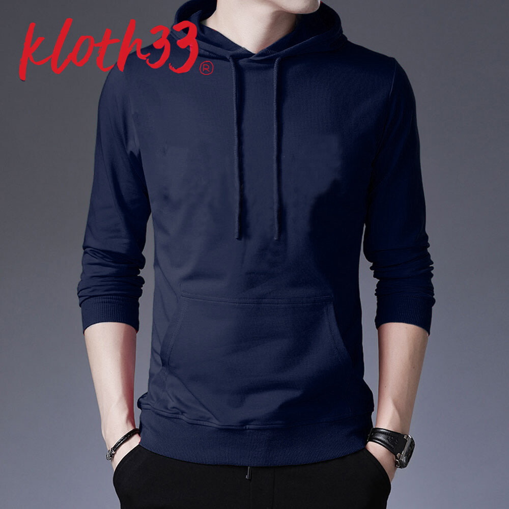 Fashion Plus เสื้อแขนยาวมีฮู้ด เสื้อยืดมีฮู้ด Hoodie (สีพื้น)