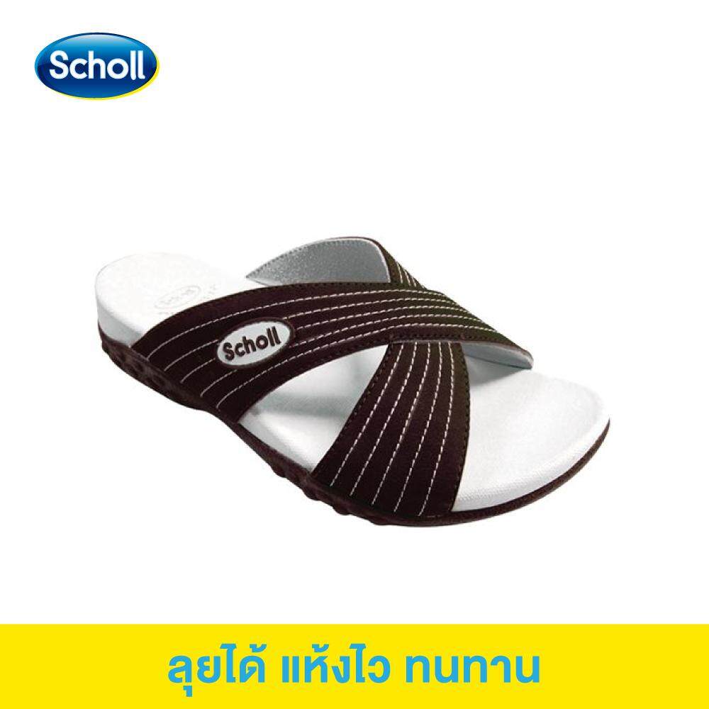 Scholl รองเท้าสกอลล์-ดูราเฟล็ค คลอส Duraflex Cross รองเท้าแตะสวม ผู้หญิง รองเท้าสุขภาพ Comfort Sandal เบา ทนทาน