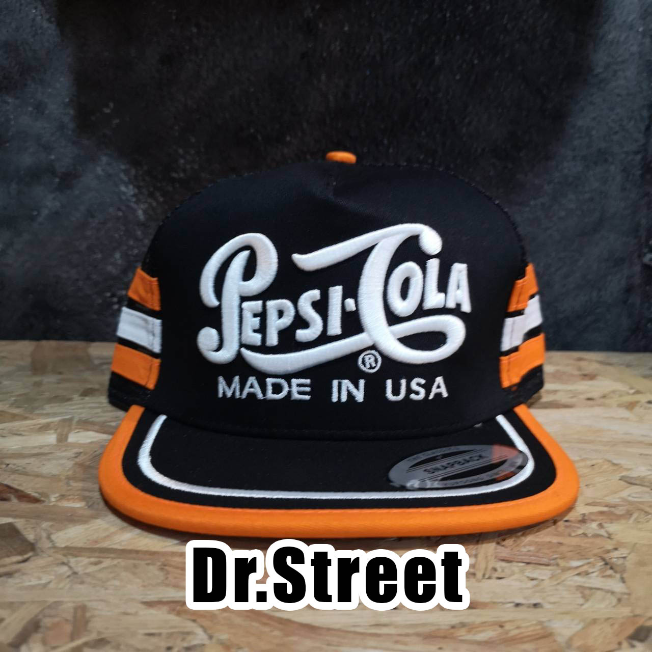 Dr.street หมวกตาข่าย​ หมวกวินเทจ หมวก3แถบ