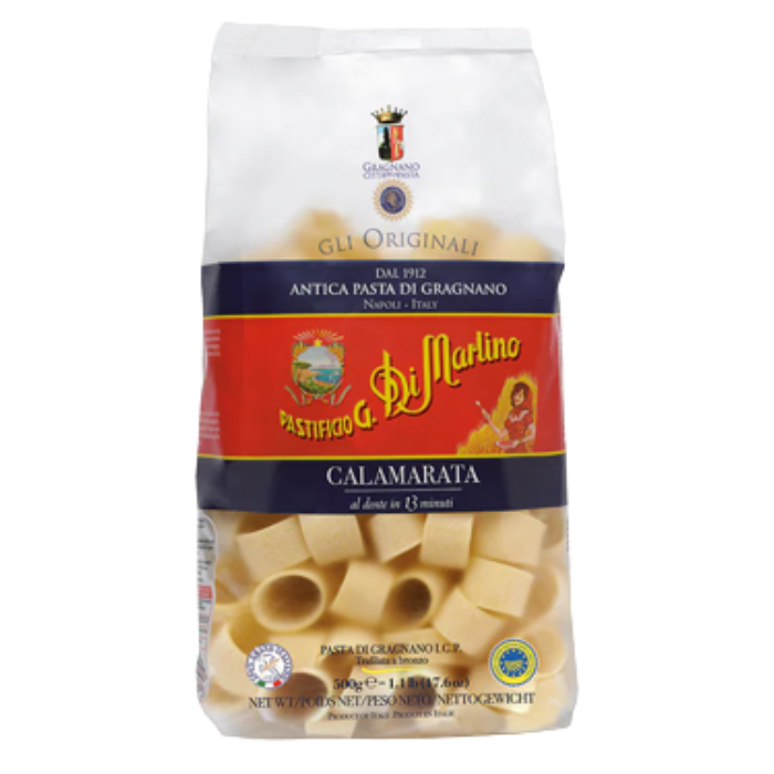 Calamarata pasta 500g Pastificio G. Di Martino brand ราคา 259 บาท*ส่งฟรี