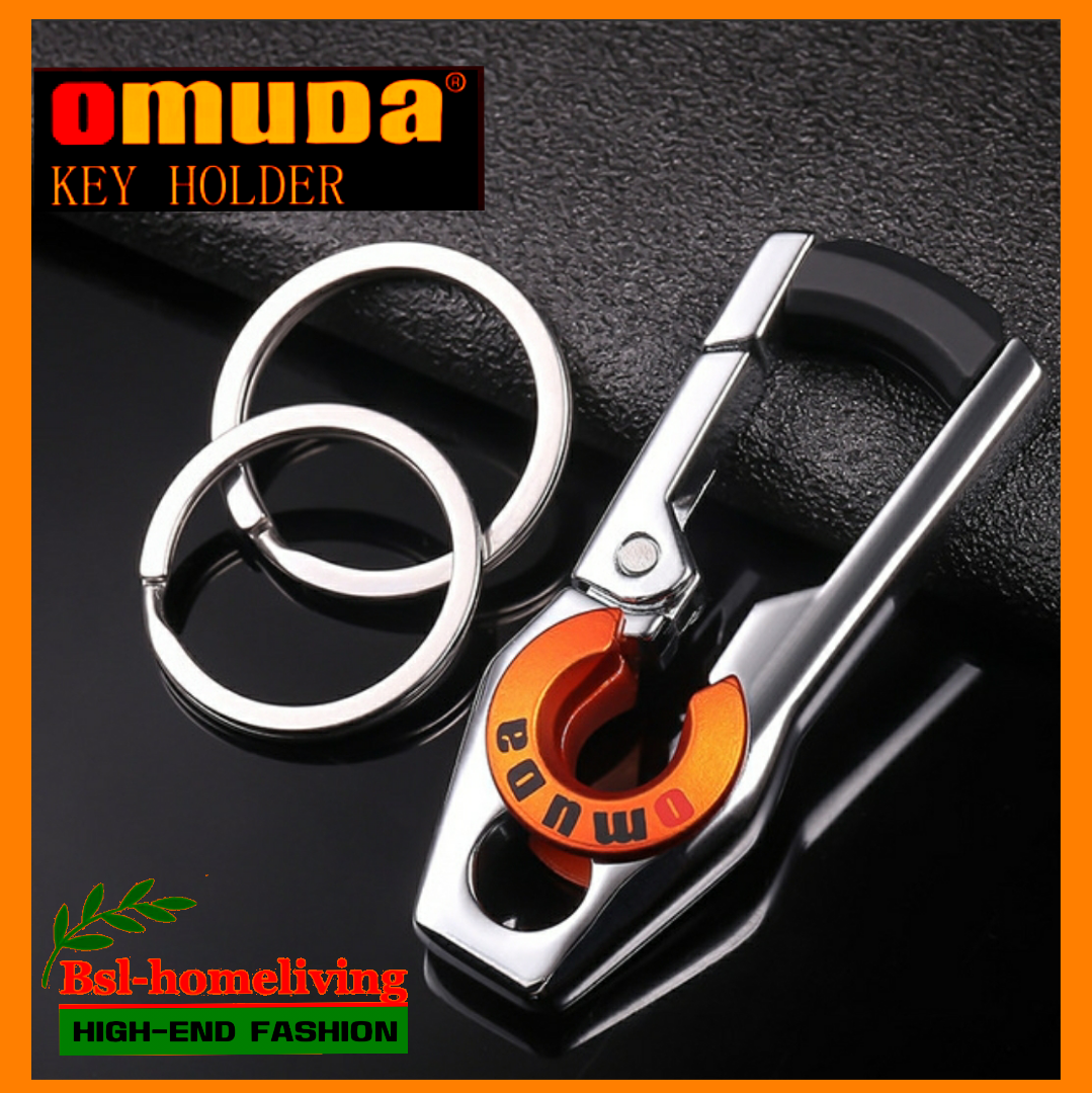 OMUDA พวงกุญแจรถยนต์ พวงกุญแจแฟชั่น, พวงกุญแจสแตนเลส 1 ชิ้น รุ่น OMUDA3748