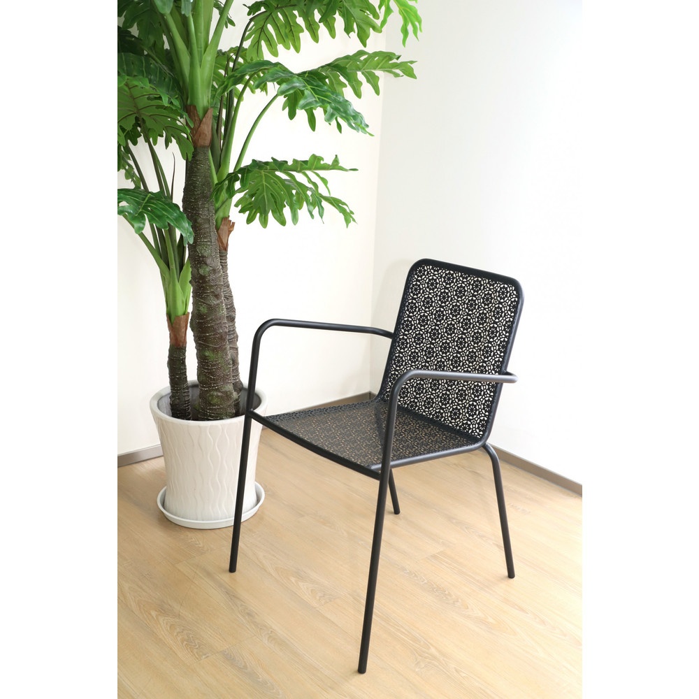 Global House SUMMER SET เก้าอี้สนาม รุ่น BAIKO ขนาด 60x60x71 ซม. สีดำ รับประกันของเเท้ ราคา 1,090 บาท*ส่งฟรี