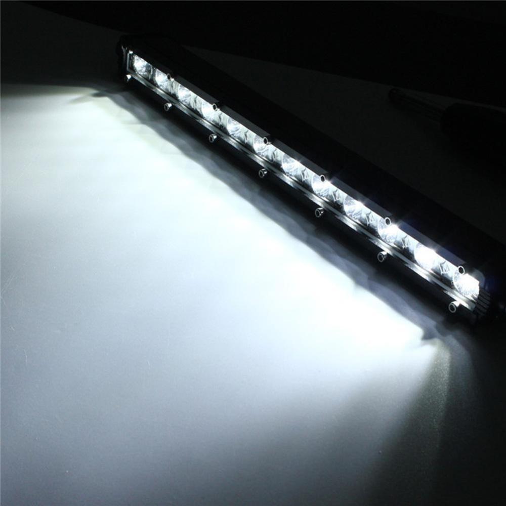 LED Light Bar ไฟรถยนต์ 36 W บาร์ยาว 13 นิ้ว ทรงตรง ไฟหน้ารถ ไฟท้าย สำหรับอะไหล่รถ อุปกรณ์รถยนต์ รถสิบล้อ รถบรรทุก รถ Jeep ATV เรือประมง เรือยอชท์ รถบรรทุก รถสิบล้อ สว่างมาก เเสงพุ่ง งานพรีเมี่ยม เเสงขาว 12V-24V จำนวน 1 ชิ้น