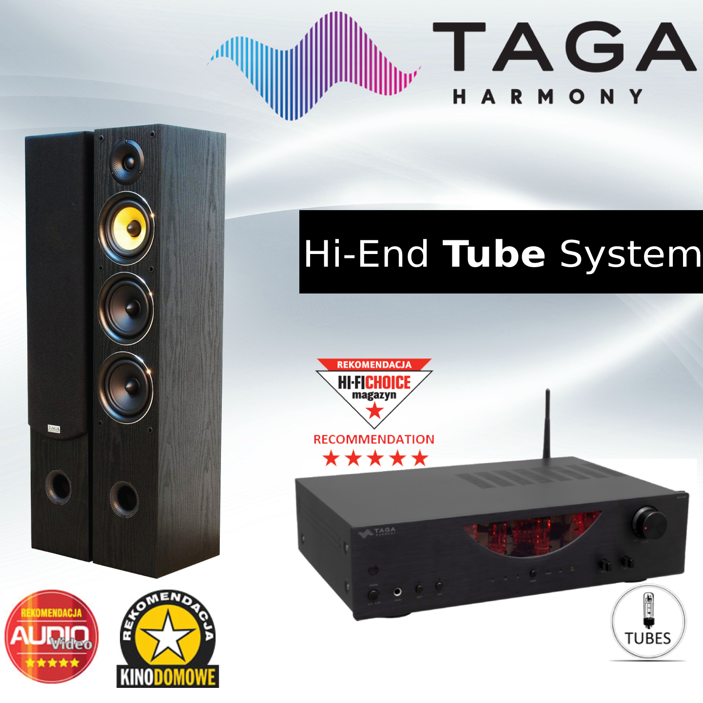 ชุดฟังเพลงน้ำเสียงเกินราคา! ชุดลำโพงตั้งพื้น TAGA Harmony TAV506Fv2 และแอมป์หลอดบลูทูธ HTA800B 1ชุด ที่สุดของความลงตัว น้ำเสียงหวานใส พร้อมลองฟังเสียง ราคา 15,900 บาท*ส่งฟรี