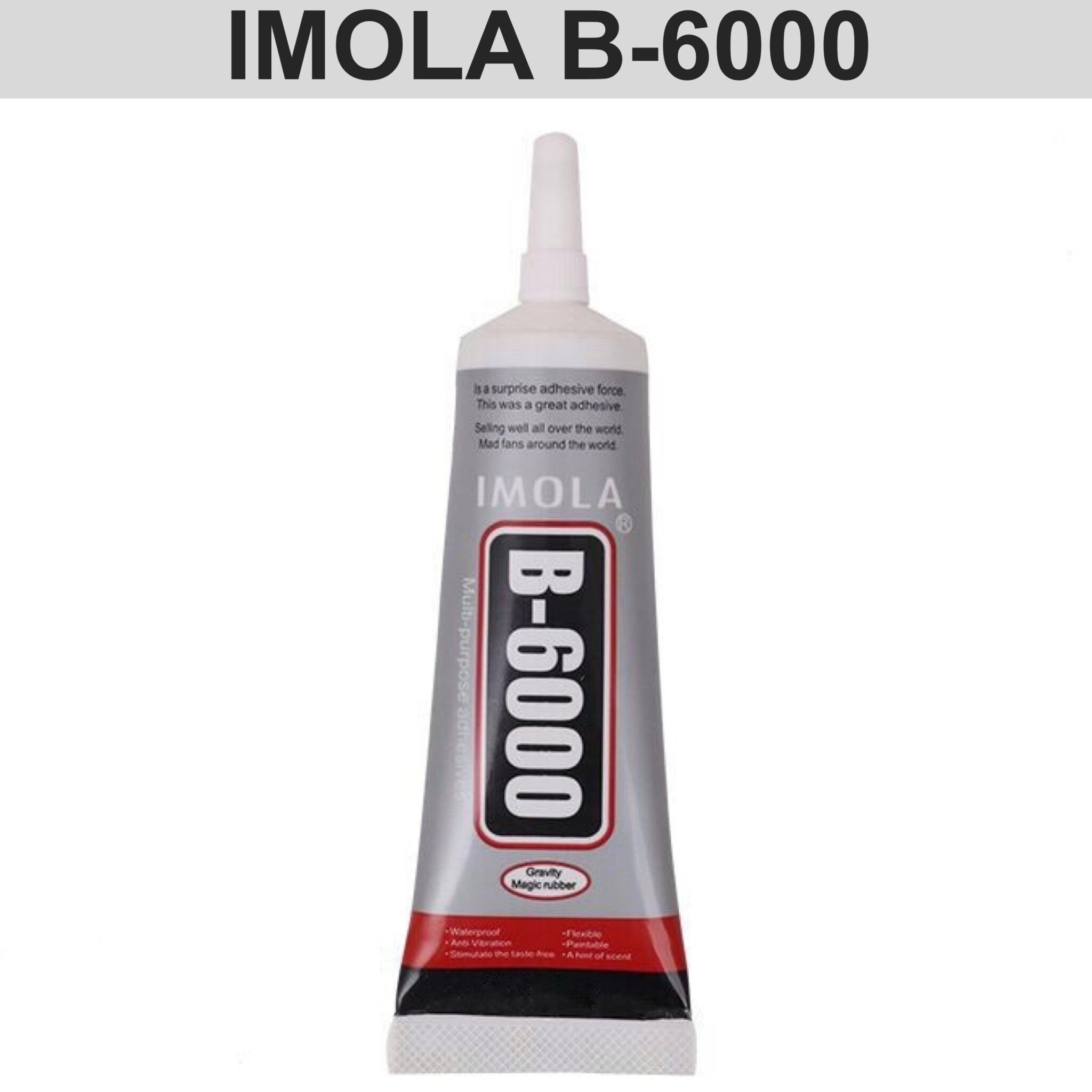 กาวติดเครื่องประดับ กาวติดเพชรพลอย Glue Imola b-6000  กาวติดเพชร กาวติดเพชร B-6000 ออกแบบชิ้นงานติดตกแต่งงานฝีมือ เครื่องประดับ ขนาด 15ml