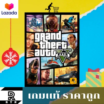 เกมเเท้ ออนไลน์ Fivemได้!! Grand Theft Auto V (GTA V) online ได้ (KEY Rockstar PC) สำหรับคอมพิวเตอร์เล่นเกมส์