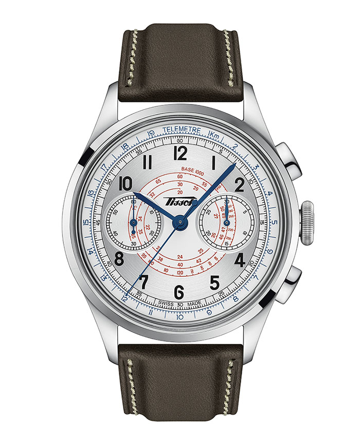 Tissot Telemeter 1938 ทิสโซต์ เทอร์เลมิเตอร์ สีเงิน น้ำตาล T1424621603200 นาฬิกาผู้ชาย ราคา 76,900 บาท*ส่งฟรี