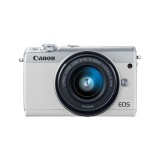 กล้องถ่ายรูป Canon MIRRORLESS รุ่น EOS M100 EFM15-45 IS STM (สีขาว)
