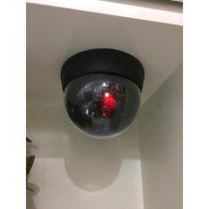 Dummy IR CCD Security Camera (ทรงโดม)  กล้องหลอก (สำหรับติดหลอกโจรขโมยมีไฟกระพริบที่หน้ากล้องเมื่อเดินผ่าน)