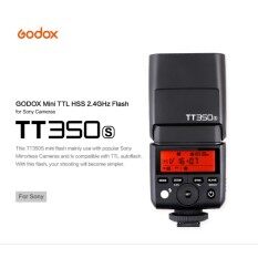 Godox TT350S Mini Portable Speedlite 2.4G Wireless Master & Slave 1/8000S HSS TTL Flash Speedlight for Sony A77II A7RII A7R A58 A99 ILCE6000L RX10 Mirrorless ILDC Camera Outdoorfree - intl