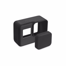 เคสซิลิโคน กล้องและฝาเลนส์ GoPro Hero 5/6/7 (Black)