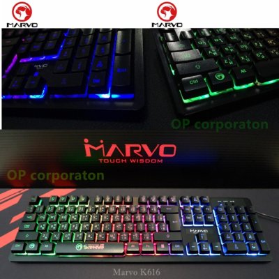 ดูภาพ Marvo คีย์บอร์ดเกมมิ่ง คีย์บอร์ดมีไฟ Keyboard Gaming Scorpion Rainbow black light รุ่น K616 สีดำ เพิ่มเติม Marvo คีย์บอร์ดเกมมิ่ง คีย์บอร์ดมีไฟ Keyboard Gaming Scorpion Rainbow black light รุ่น K616 สีดำ