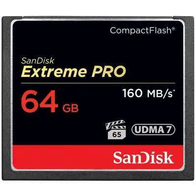 SanDisk Extreme PRO 64GB CompactFlash Memory Card (SDCFXPS-064G-X46)