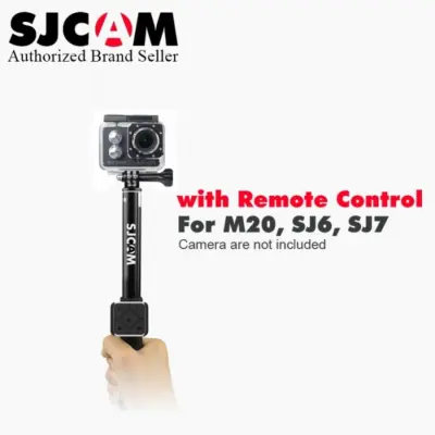 SJCAM Selfie stick Monopod RF Remote for M20 , SJ6 , SJ7 (Black Color)