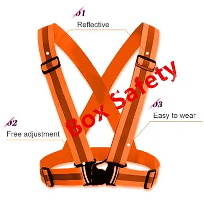 X-Box，Reflective Vest、 เสื้อกั๊กสะท้อนแสงป，safety vest ，Multi Adjustable Outdoor Safety Visibility Reflective Vest Gear Stripes，เสื้อกั๊กสะท้อนแสงปรับยืดหยุ่นสายเสื้อกล้ามสำหรับวิ่งปั่นจักรยานจ๊อกกิ้ง เสื้อจราจร เสื้อกั๊กจราจร เสื้อกั๊กสะท้อนแสง (6)