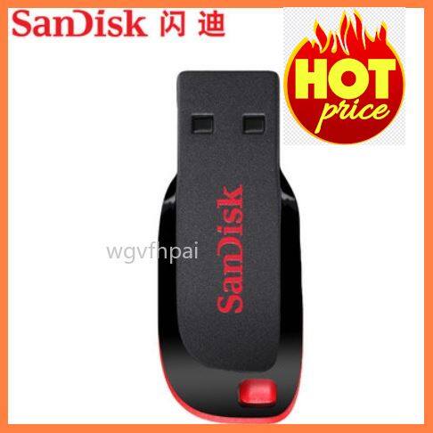 โปรโมชั่นสุดคุ้ม โค้งสุดท้าย SanDisk USB แฟลชไดร์ฟ 16GB 32GB 64GB USB 2.0 คุณภาพดี