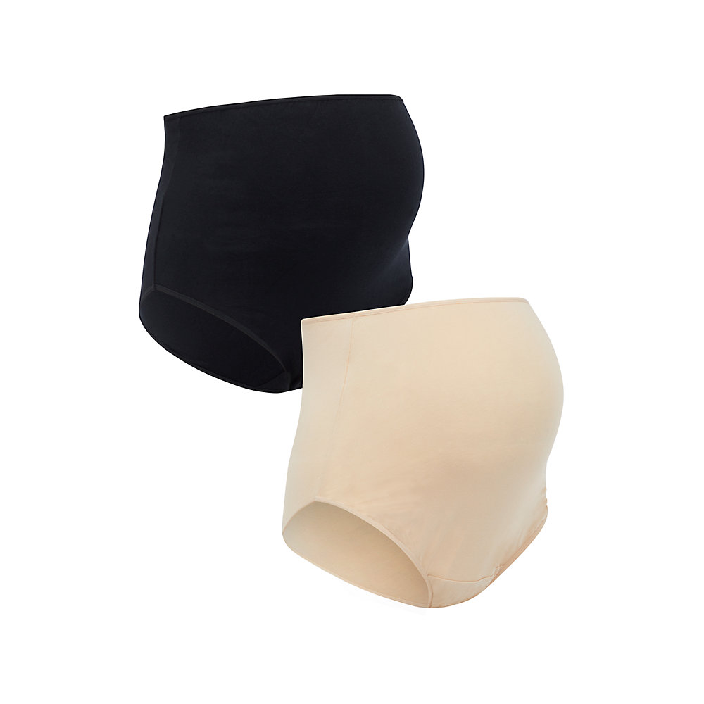 Mothercare black and nude over the bump maternity briefs - 2 pack RA117 ราคา 267 บาท*ส่งฟรี