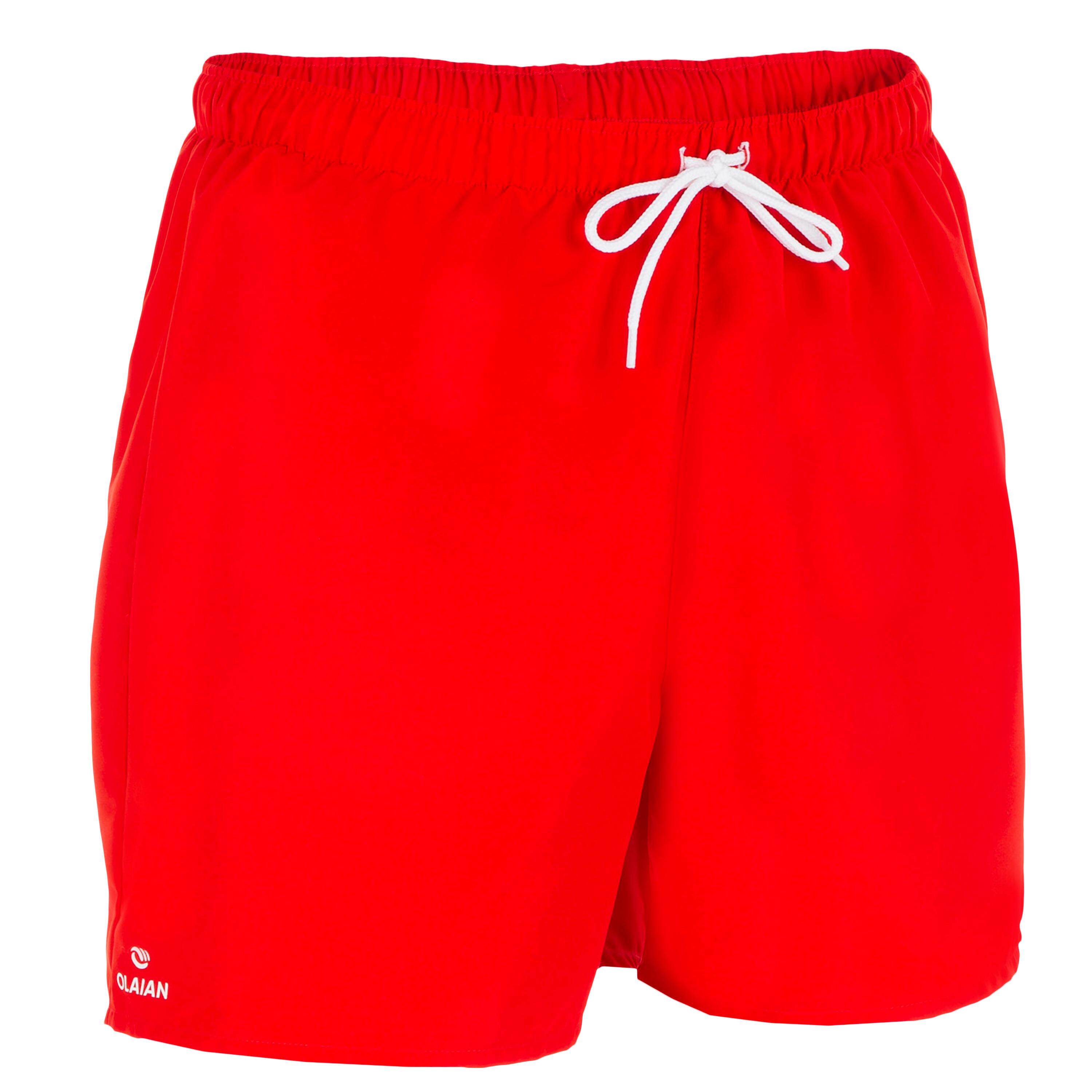 กางเกงชายหาดขาสั้นรุ่น HENDAIA (สีแดง NT RED)