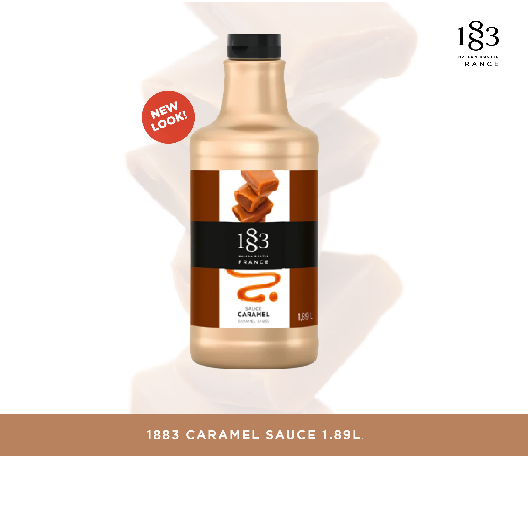 1883 Caramel Sauce for Cafes, Used to Top Dishes and Decorate. | Caramel Sauce 1.89 L. (Sku 4692) ราคา 855 บาท*ส่งฟรี