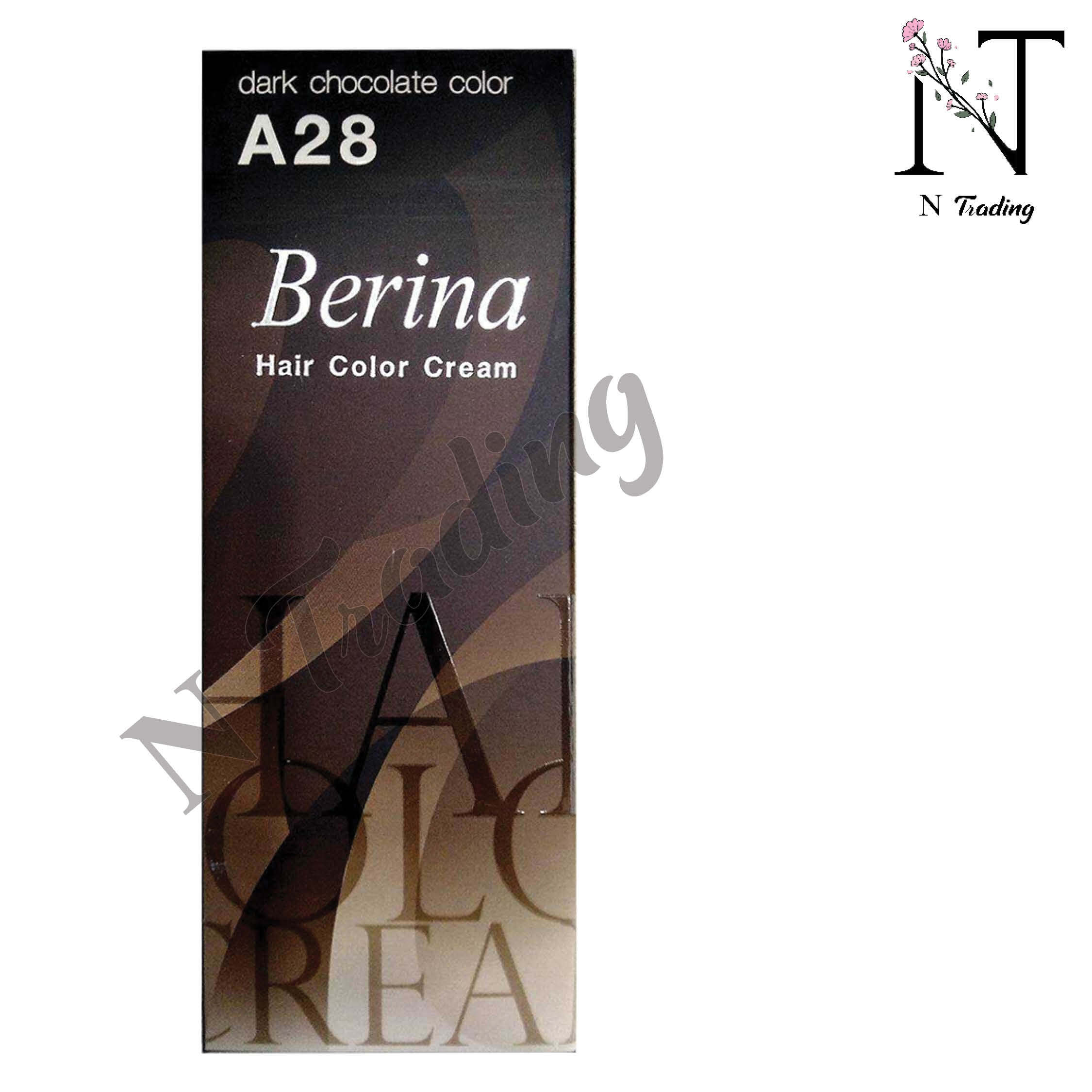 เบอริน่า ครีมย้อมผม / Berina Hair Color Cream ปริมาณสุทธิ 60 กรัม