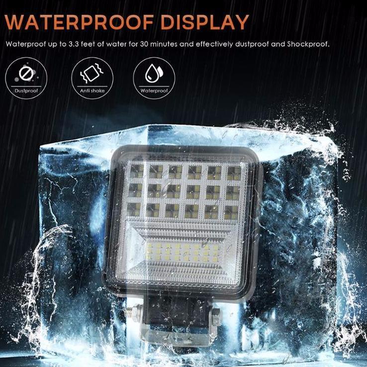 NEW 2024 ได้ 2 ชิ้น !! ไฟสปอร์ตไลท์ ไฟรถยนต์ 48W * สว่างสุดยอด เเสงพุ่งเเละกระจาย * ไฟหน้ารถ ไฟท้าย ไฟรถมอเตอร์ไซต์ สำหรับรถยนต์ รถจักรยานยนต์ รถมอเตอร์ไซต์ รถไถ รถตู้ รถบรรทุก รถสิบล้อ เรือ บิ๊กไบค์ ATV เเสงขาว 12V - 24V งานพรีเมี่ยม จำนวน 2 ชิ้น