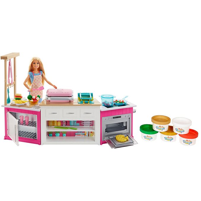 Barbie® Ultimate Kitchen ตุ๊กตา บาร์บี้ ชุดครัว ขนาดใหญ่ FRH73