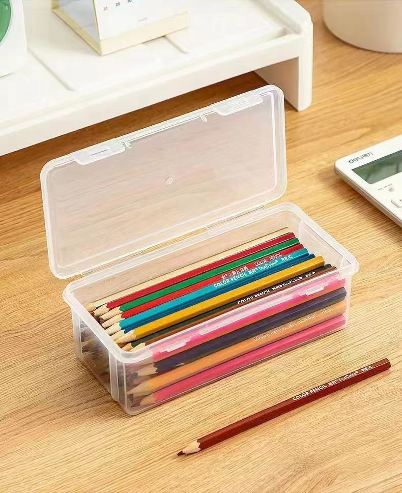 กล่องดินสอ ใส่สี หรืออุปกรณ์ระบายสี บรรจุได้จำนวนมาก กล่องเก็บดินสอปากกา พลาสติก สําหรับอุปกรณ์การเรียน