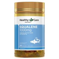Healthy Care การดูแลสุขภาพ น้ำมันปลา Squalene 200 หมวก 1000mg ทะเลลึก