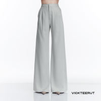 VICKTEERUT (ราคาปกติ 9980-.) Re-Edition Front Pleat Wide Leg Trousers กางเกงขาบาน จีบหน้า