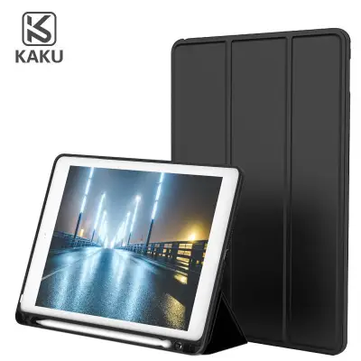 Kaku Smart Case สำหรับ iPad 10.2 (รุ่น 7 /Gen 7) ปี 2019 เคสพับตั้งสามเหลี่ยม มีช่องเก็บปากกา ฝาหลังนิ่ม