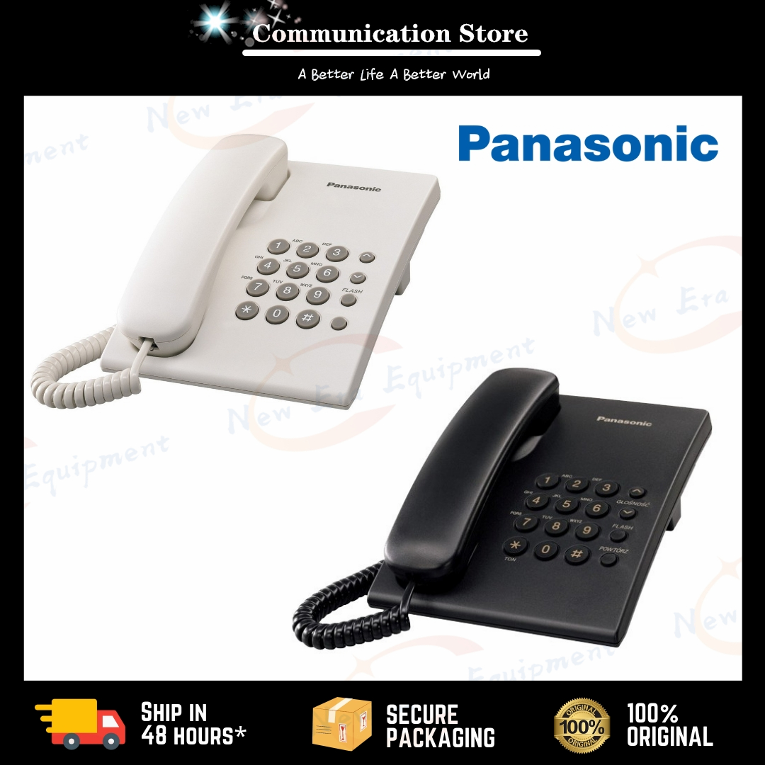 【จัดส่งจากกรุงเทพฯ】Panasonic KX-TS500MX โทรศัพท์รุ่นนิยม (Single Line Telephone) ถูกมาก โทรศัพท์บ้าน สำนักงาน ใช้งานร่วมกับตู้สาขา ราคา 196 บาท*ส่งฟรี