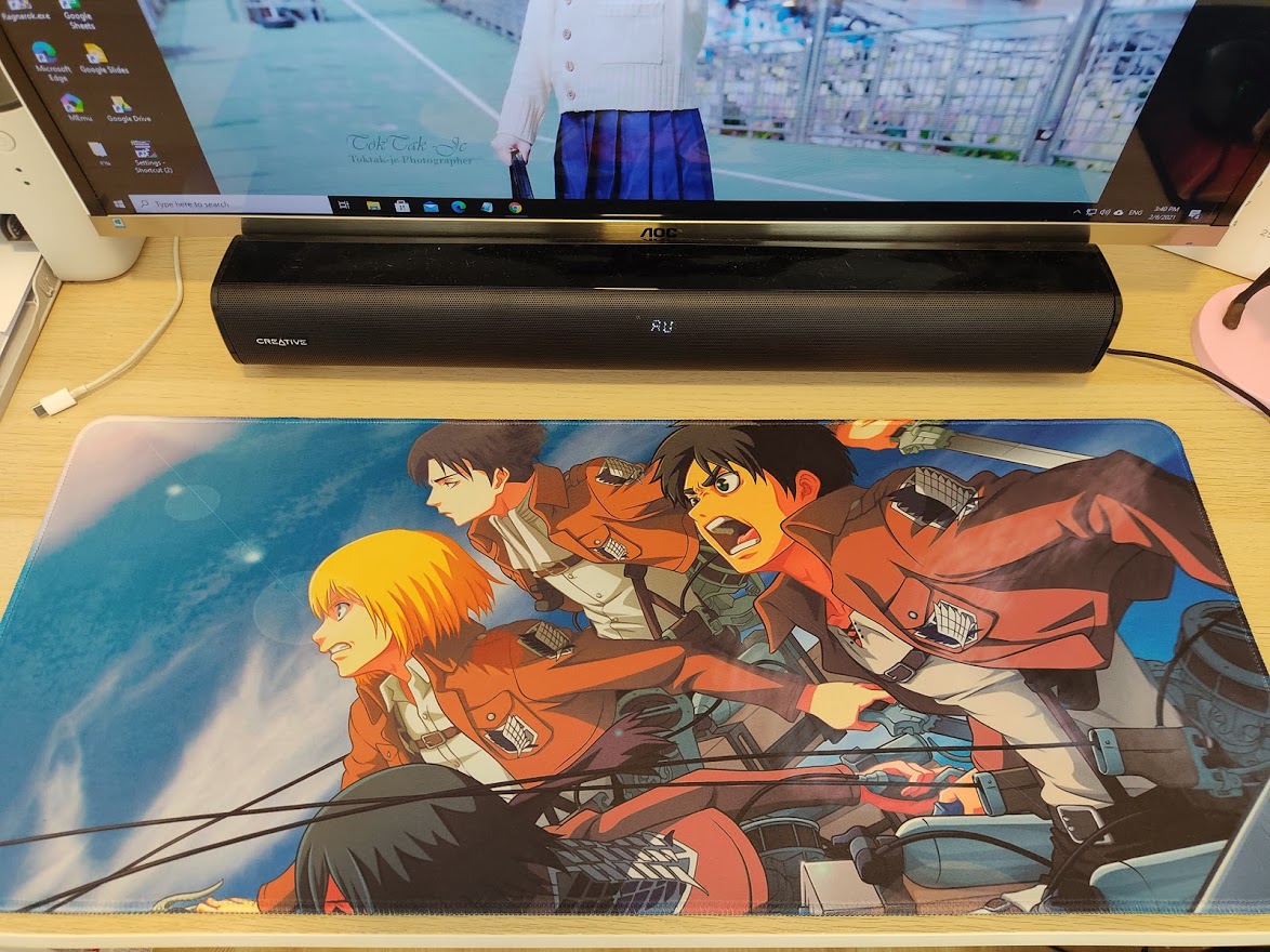 แผ่นรองเมาส์ แผ่นรองเขียน 80x30 และ 70x30 ขนาดใหญ่ ลายการ์ตูน อนิเมะ เกมส์ Gaming Mousepad  Anime Game