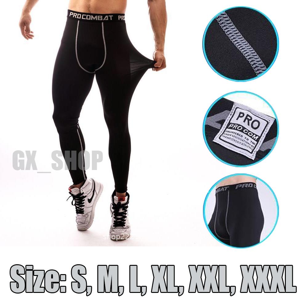 GX - Body Fit กางเกงรัดกล้ามเนื้อ กางเกงออกกำลังกายผู้ชาย แบบขายาว /1006-1011