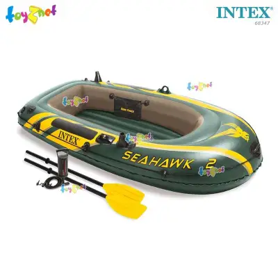 Intex Seahawk 2 Boat w/Oars and DQI Air Pump Set no.68347
