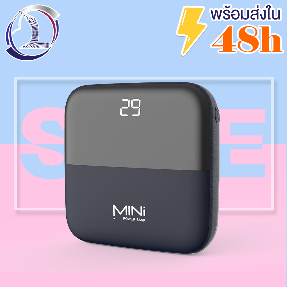 【 ขายใหญ่】พาวเวอร์แบงค์ Power Bank MINI พาวเวอร์แบงค์ ความจุใหญ่ 10000mAh แบตเตอรีสำรอง ชาร์จโทรศัพท์ พาวเวอร์แบงค์ แบตเตอรี่สำรองQ5MINI