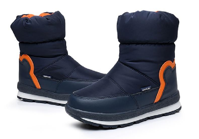 ((กันน้ำซึมพร้อมลุยหิมะ)) รองเท้าบูทกันหนาวเด็ก  Snow Boots บูทลุยหิมะ บู๊ทกันหนาว ด้านในบุใยแบบพิเศษหนานุ่ม (Size 26-32)