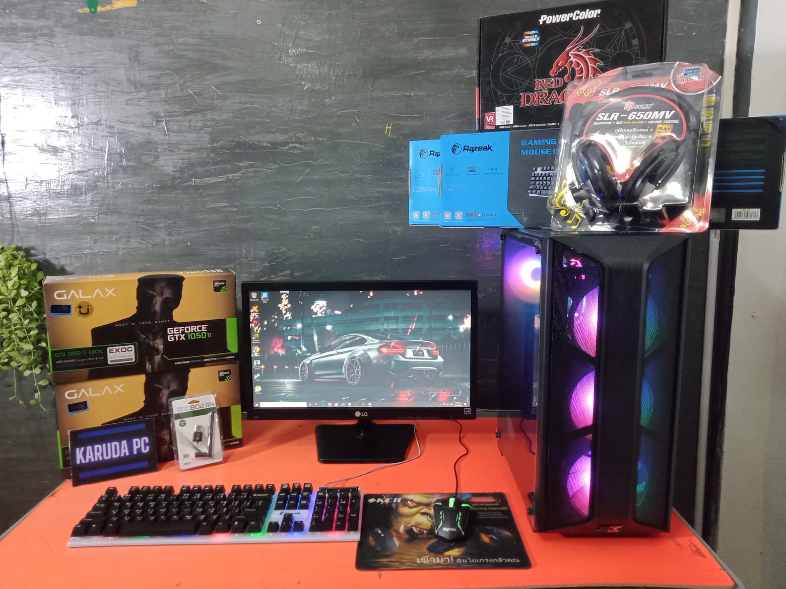 คอมพิวเตอร์ CPU I5 + RAM 8 + GTX 1050TI OC 4GB + CASE RGB ? Five M ลื่นๆ เล่นทุกได้เกมส์บนโลก ? สตรีมเกมส์ได้ ? ตัดต่อได้ ? ทำงานหนักได้ ? แบบลื่นๆแรงๆ